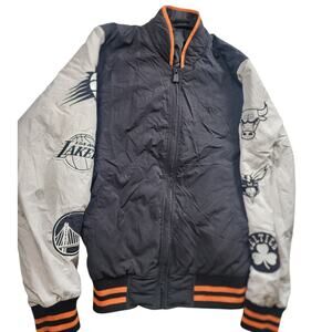 New Era NBA East West Coast Varsity Jacket Small Bomber Lakers Bulls Celtics